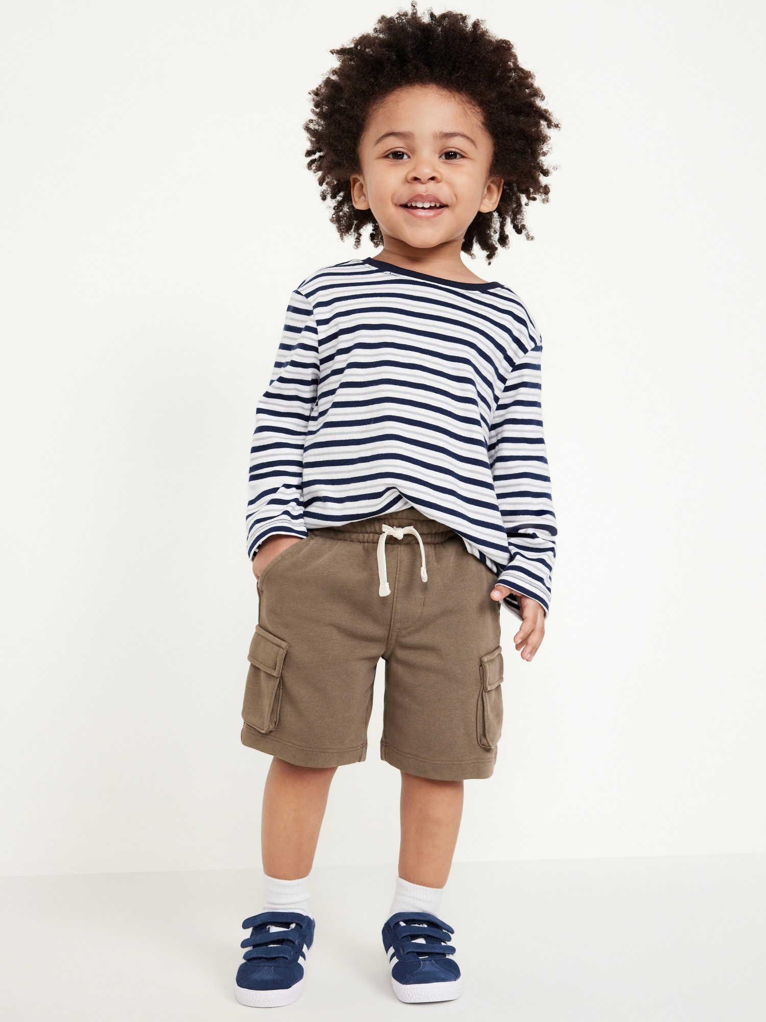 Functional-Drawstring Pull-On Shorts for Toddler Boys Hot Deal