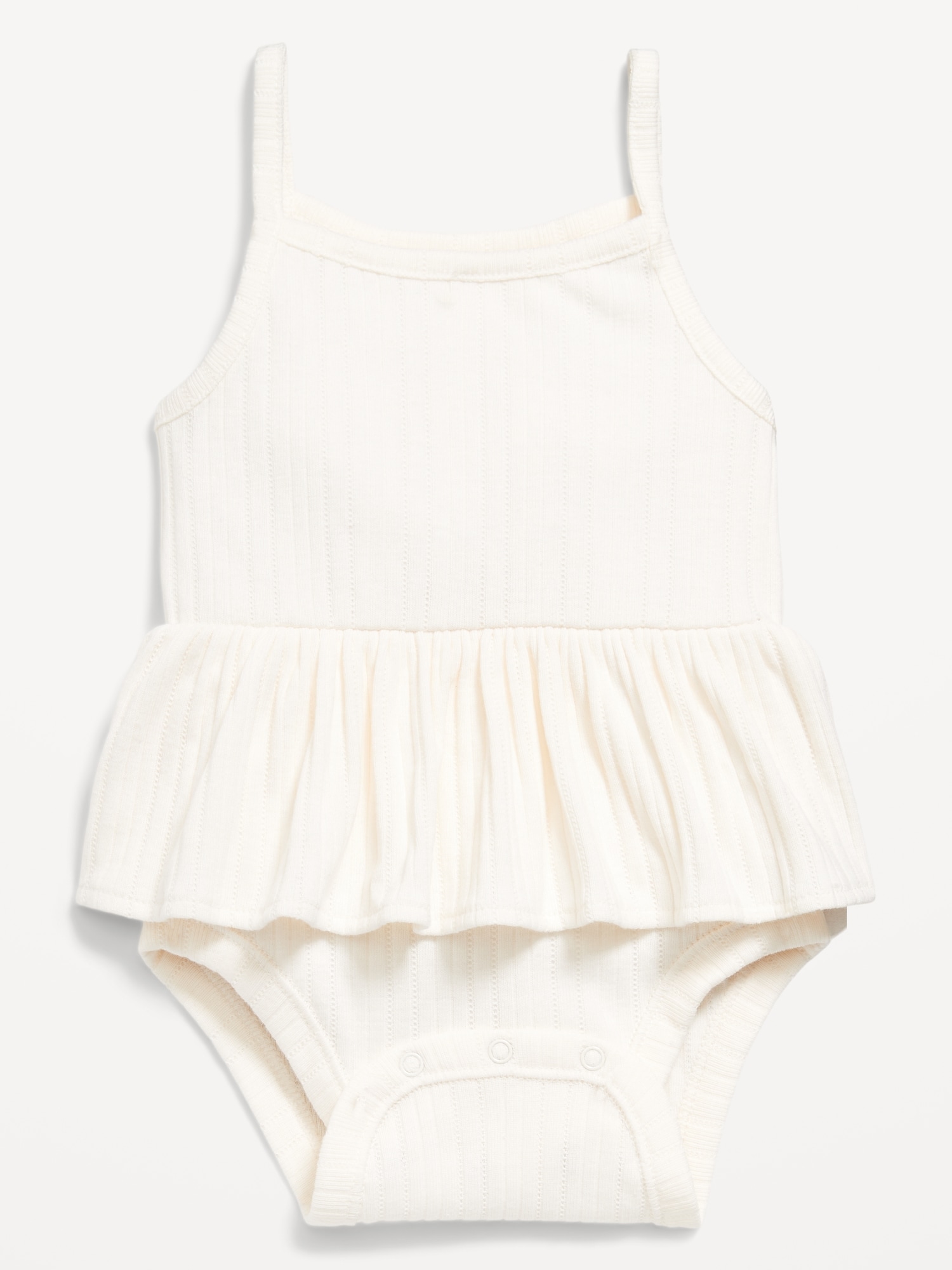 Sleeveless Peplum Bodysuit for Baby
