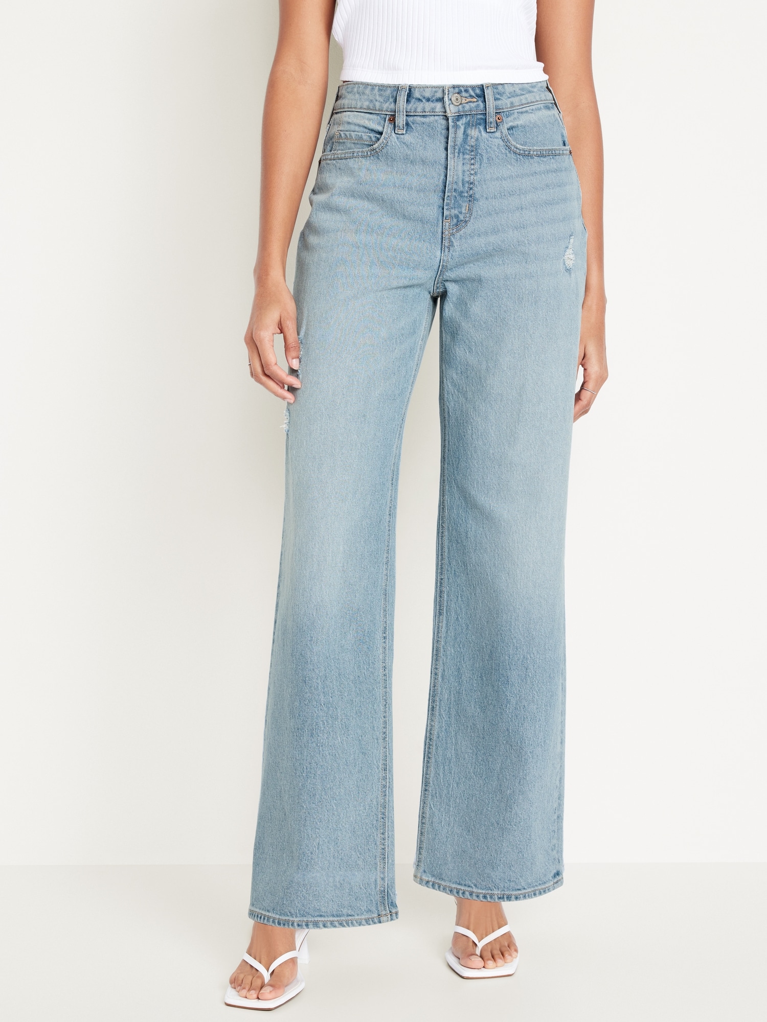 Curvy Extra High-Waisted Wide-Leg Jeans