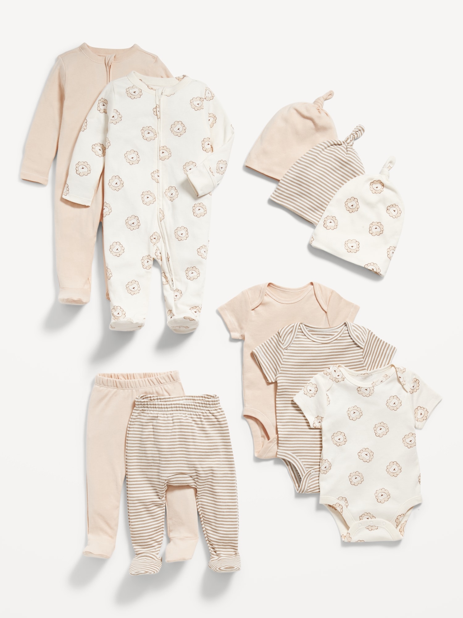 Unisex 10-Piece Layette Set for Baby