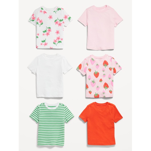 올드네이비 Unisex Short-Sleeve T-Shirt 6-Pack for Toddler Hot Deal
