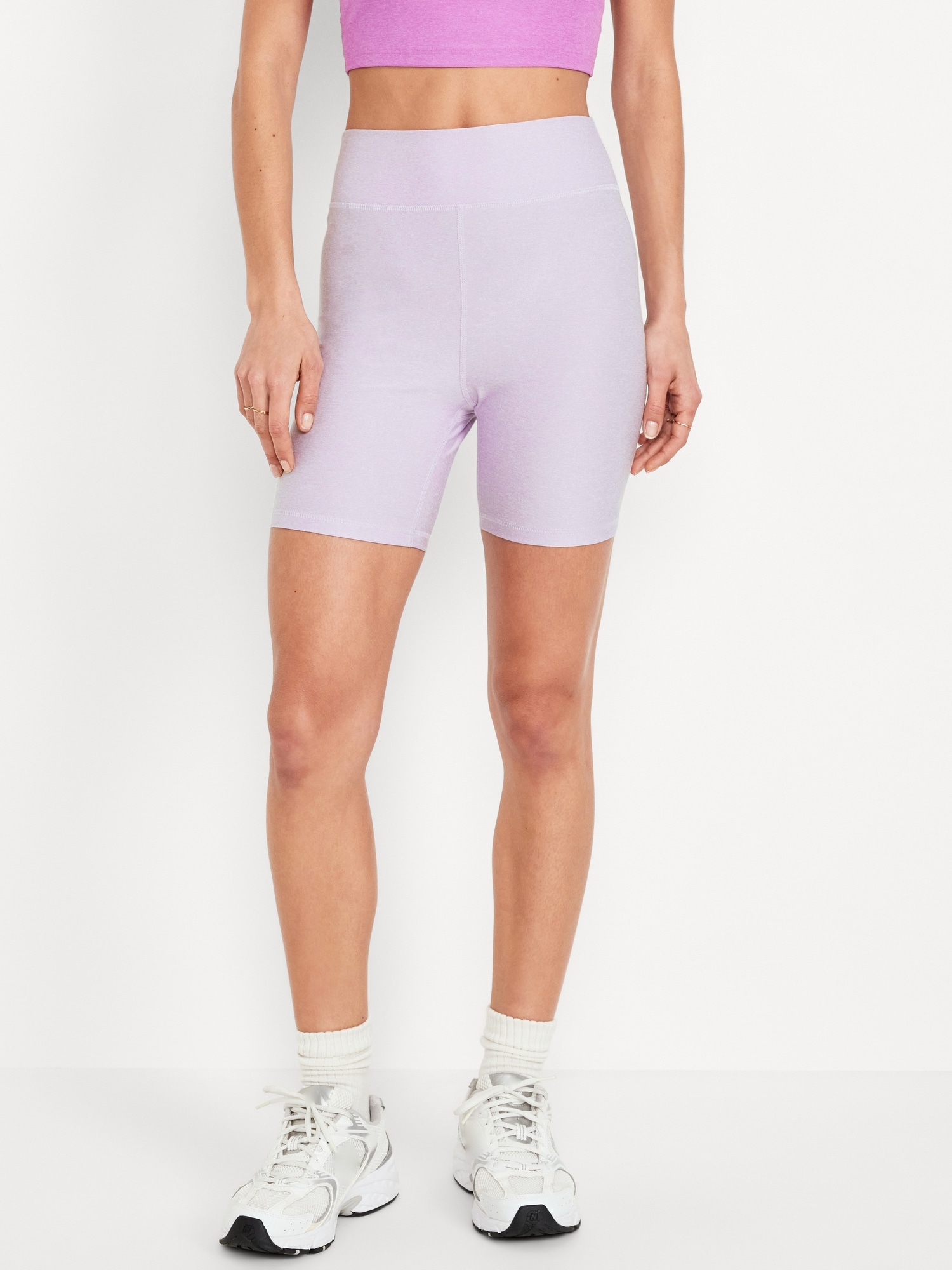 올드네이비 Extra High-Waisted Cloud+ Biker Shorts -- 6-inch inseam