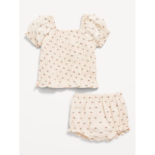 올드네이비 Smocked Top & Bloomer Shorts Set for Baby Hot Deal