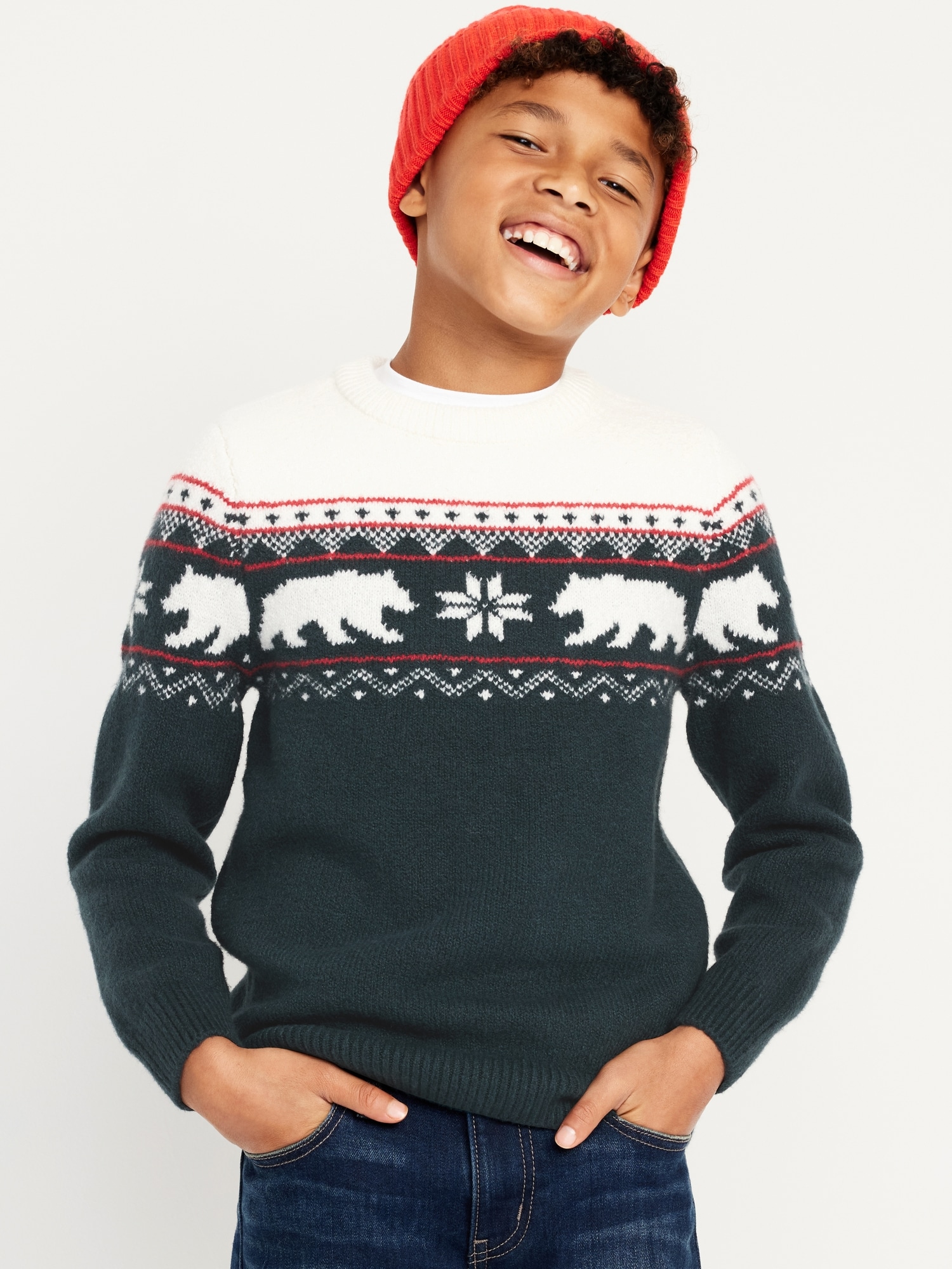 올드네이비 SoSoft Crew-Neck Pullover Sweater for Boys