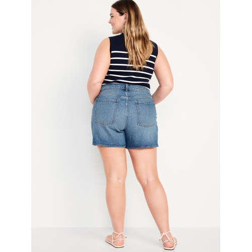 올드네이비 High-Waisted Jean Shorts -- 5-inch inseam