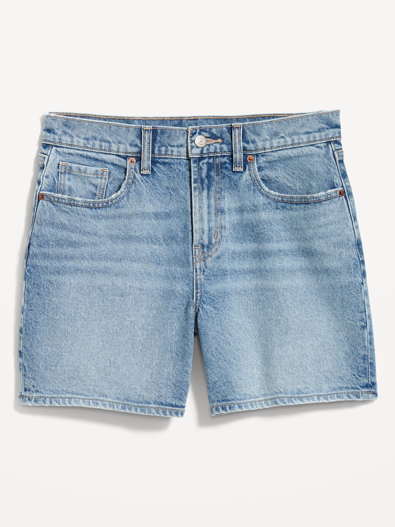 올드네이비 High-Waisted Baggy Dad Jean Shorts -- 5-inch inseam