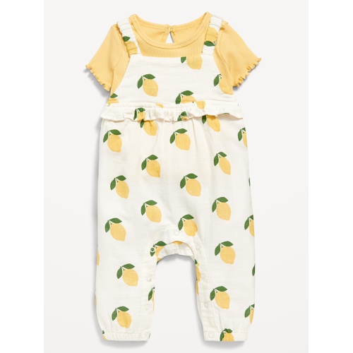 올드네이비 Little Navy Organic-Cotton T-Shirt and Jumpsuit Set for Baby