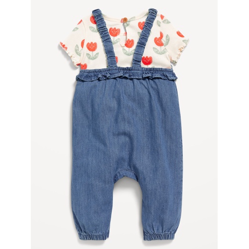 올드네이비 Little Navy Organic-Cotton T-Shirt and Jumpsuit Set for Baby