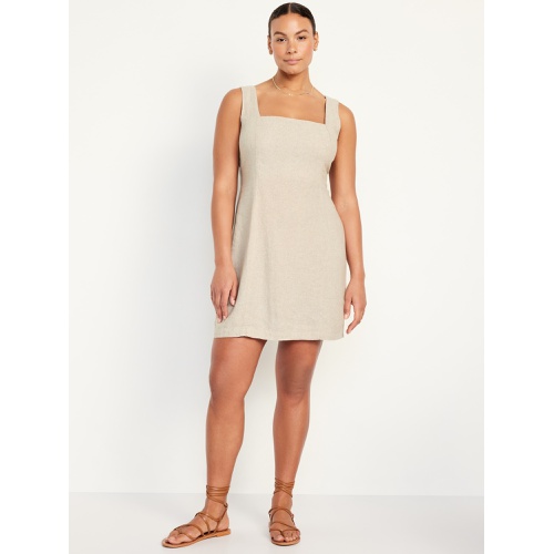 올드네이비 Sleeveless Linen-Blend Mini Dress