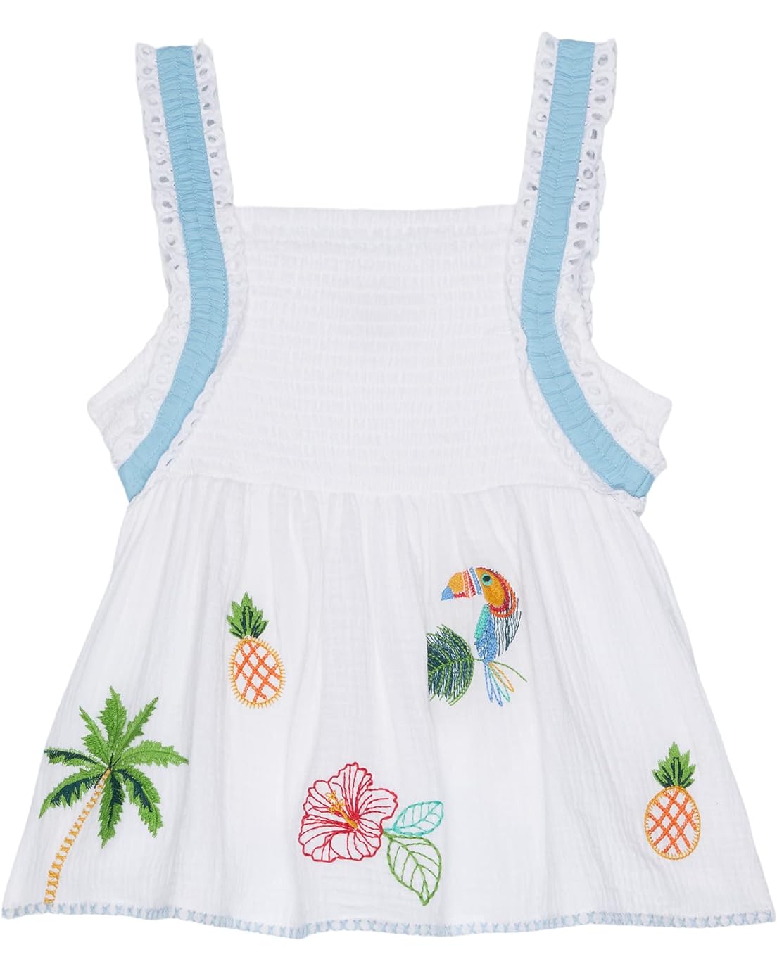 PEEK Tropical Embroidery Top (Toddleru002FLittle Kidsu002FBig Kids)