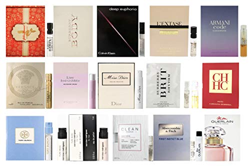 Pilestone 15 Womens Designer Fragrance sampler collection - 15 High End Perfume Vials