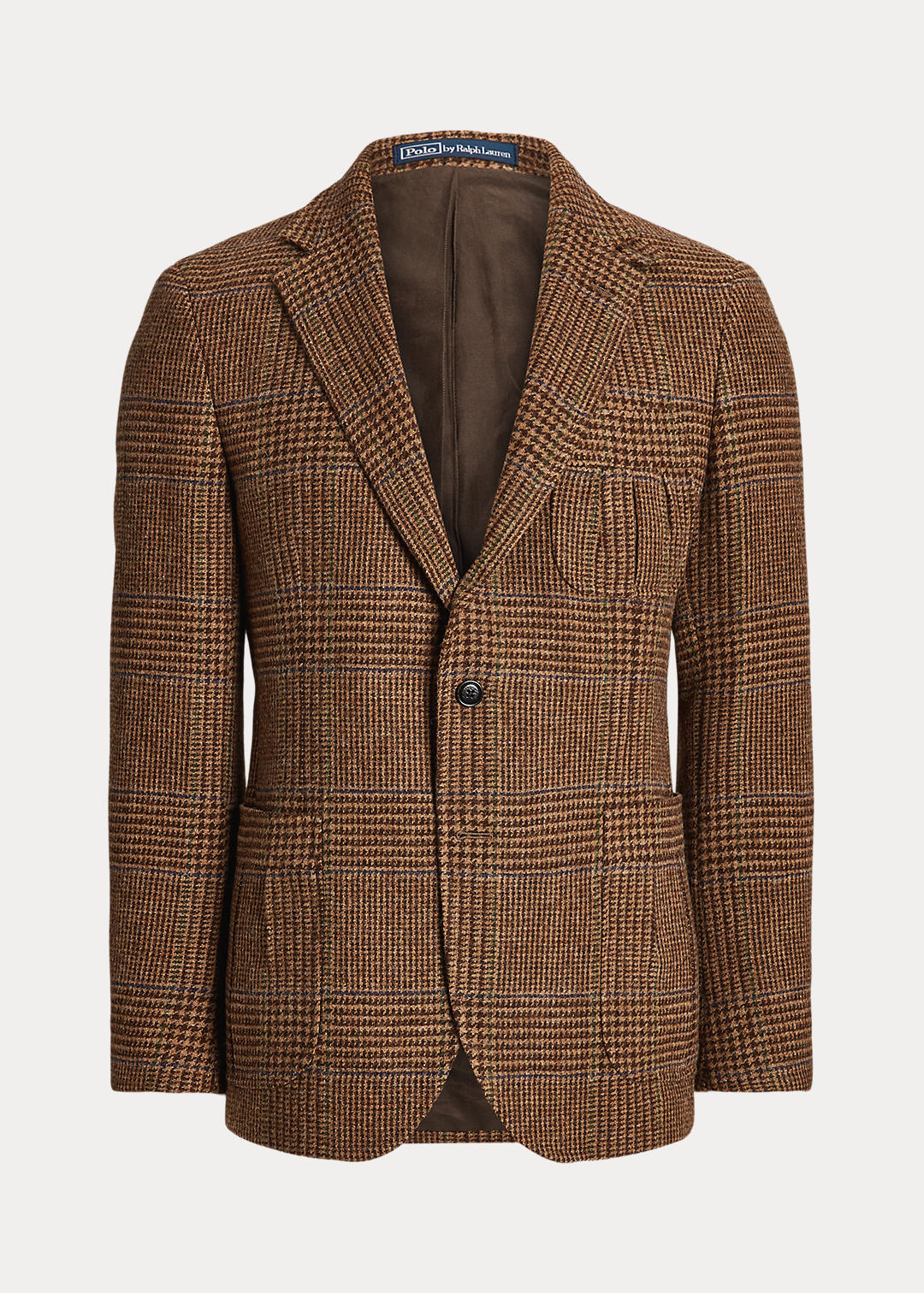 Glen Plaid Shetland Wool Suit Jacket