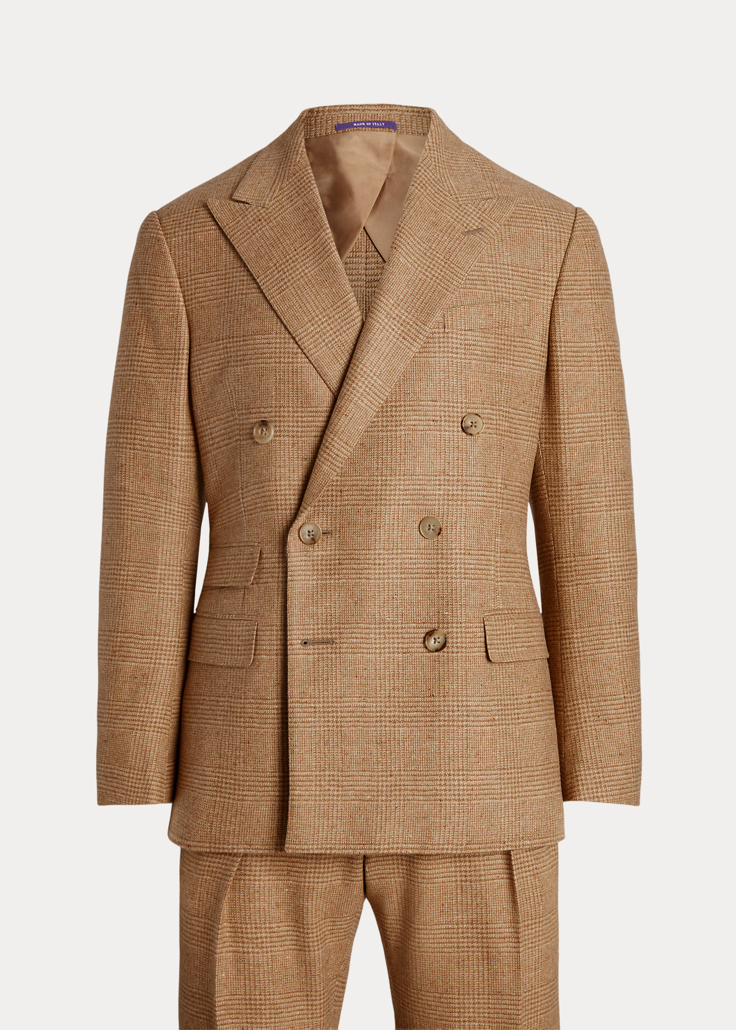 Kent Hand-Tailored Plaid Wool Tweed Suit