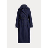 Cotton-Blend Twill Trench Coat
