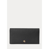 Crosshatch Leather Slim Wallet