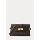 Polo ID Croc-Embossed Clutch