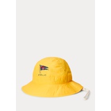 Nautical-Flag Cotton-Blend Bucket Hat