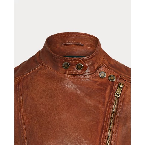 폴로 랄프로렌 Leather Moto Jacket