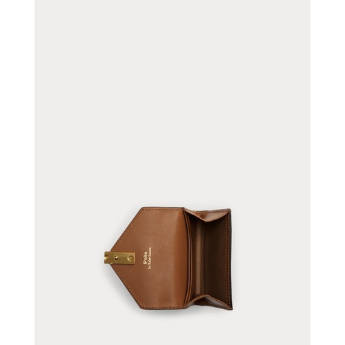 폴로 랄프로렌 Polo ID Leather Fold-Over Card Case