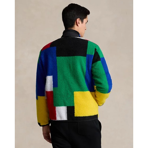 폴로 랄프로렌 Color-Blocked Pile Fleece Hybrid Jacket