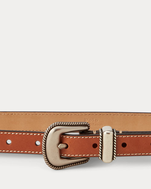 Western Vachetta Leather Belt