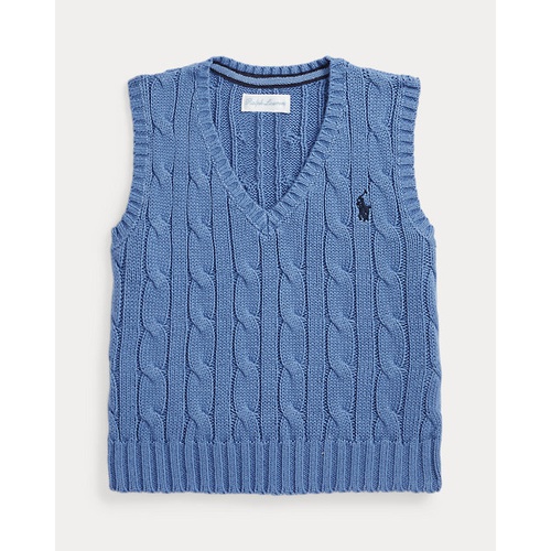폴로 랄프로렌 Cable-Knit Cotton Sweater Vest