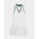 Cricket-Stripe Cotton Terry Dress