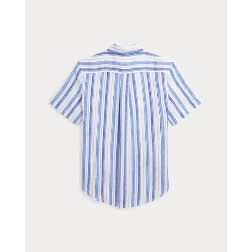 폴로 랄프로렌 Striped Linen Short-Sleeve Shirt