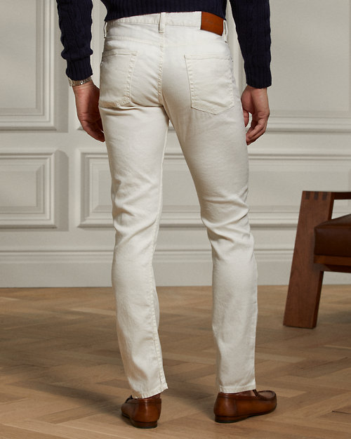 폴로 랄프로렌 Slim Fit Linen-Cotton Stretch Jean