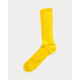 Ribbed Cashmere-Blend Dress Socks