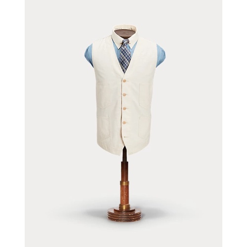 폴로 랄프로렌 Cotton-Linen Canvas Vest