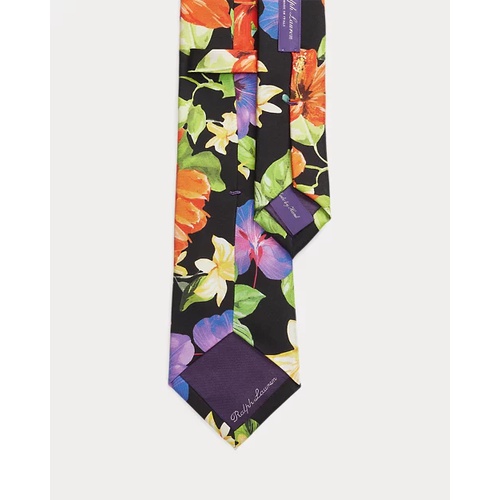폴로 랄프로렌 Tropical-Print Silk Twill Tie
