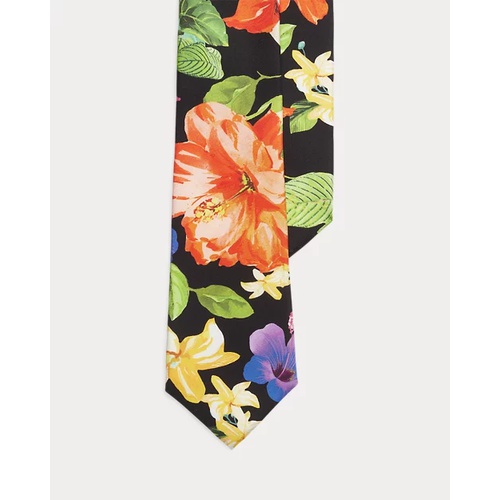 폴로 랄프로렌 Tropical-Print Silk Twill Tie