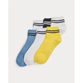 Striped Rib-Knit Quarter-Top Sock 6-Pack