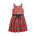 Girls 7-16 Plaid Fit and Flare Dress