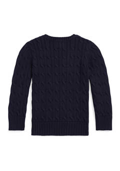 폴로 랄프로렌 Boys 2-7 Cable Knit Cotton Sweater