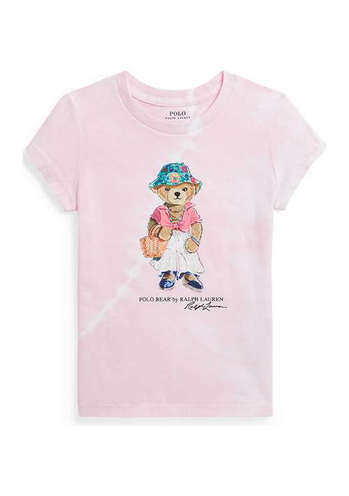 Girls 2-6X Polo Bear Tie Dye Cotton Jersey T-Shirt