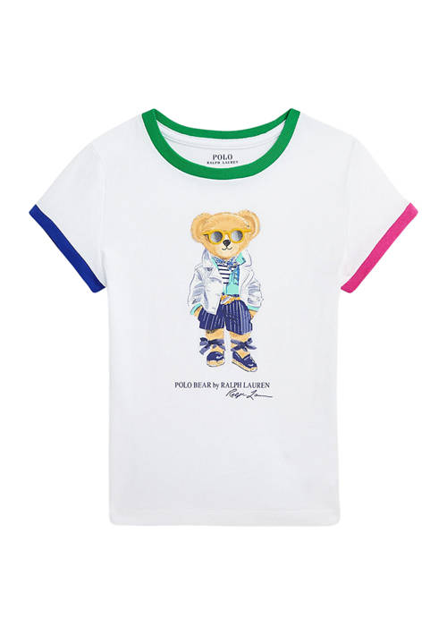 폴로 랄프로렌 Girls 4-6x Polo Bear Cotton Jersey Graphic T-Shirt