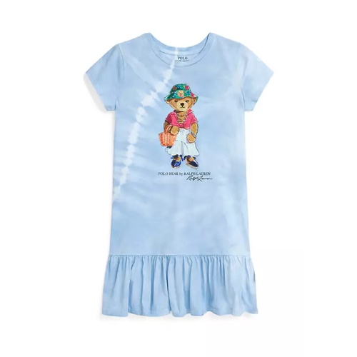폴로 랄프로렌 Girls 7-16 Tie Dye Polo Bear Cotton T-Shirt Dress