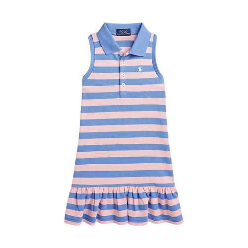 폴로 랄프로렌 Girls 2-6x Striped Stretch Mesh Polo Dress
