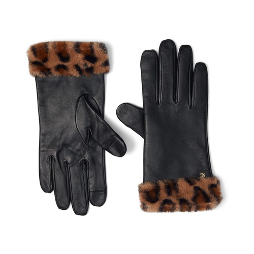 폴로 랄프로렌 LAUREN Ralph Lauren Leather Touch Gloves with Faux