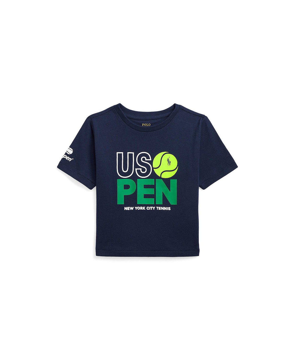 Toddler and Little Girls US Open Cotton Jersey Boxy T-shirt