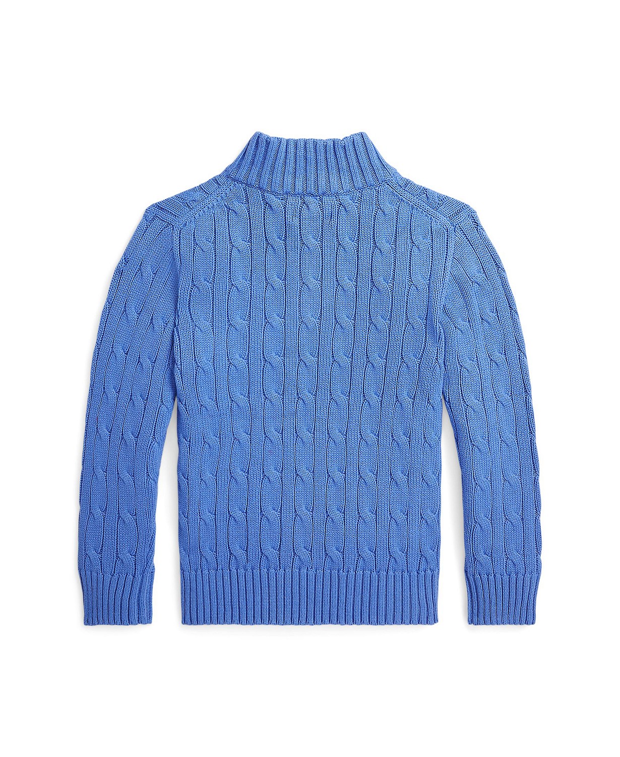 폴로 랄프로렌 Toddler and Little Boys Cable-Knit Cotton Quarter-Zip Sweater
