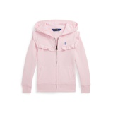 Toddler and Little Girls Ruffled Terry Full-Zip Hoodie