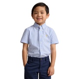 Toddler and Little Boys Seersucker Short Sleeve Shirt