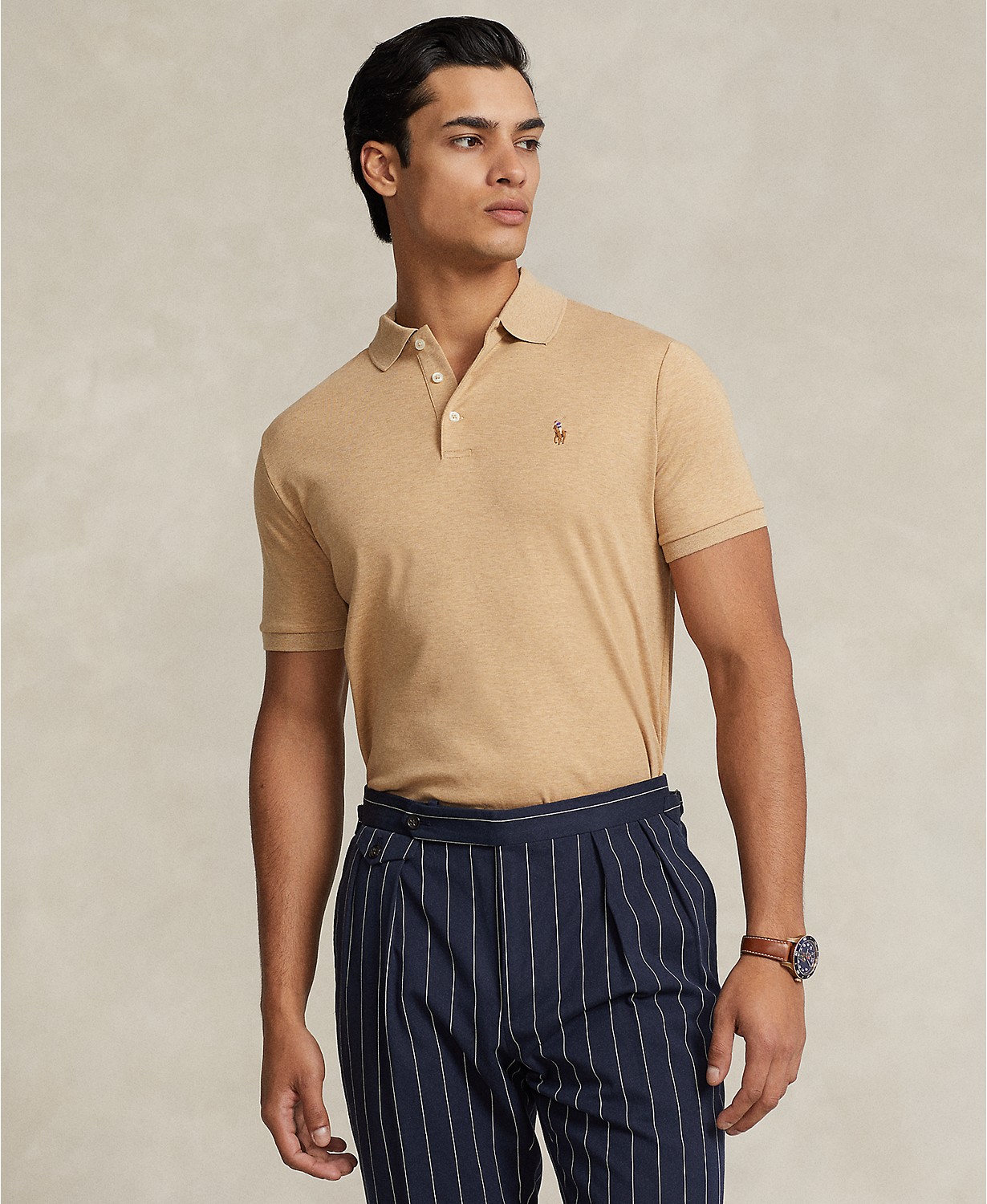 Mens Custom Slim Fit Soft Cotton Polo Shirt