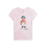 Toddler and Little Girls Polo Bear Tie-Dye Cotton Jersey T-shirt