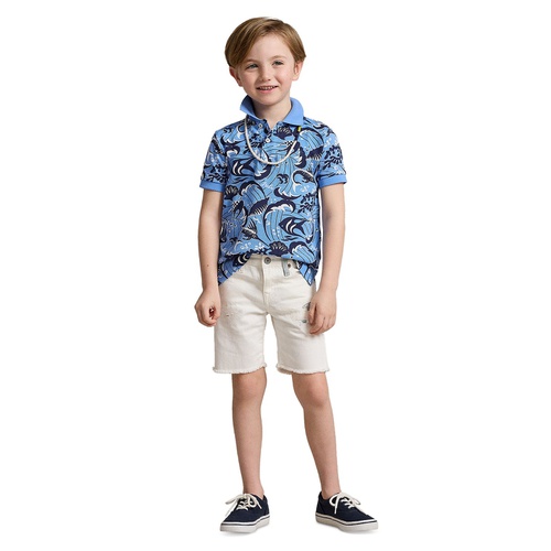 폴로 랄프로렌 Toddler and Little Boys Reef-Print Cotton Mesh Polo Shirt