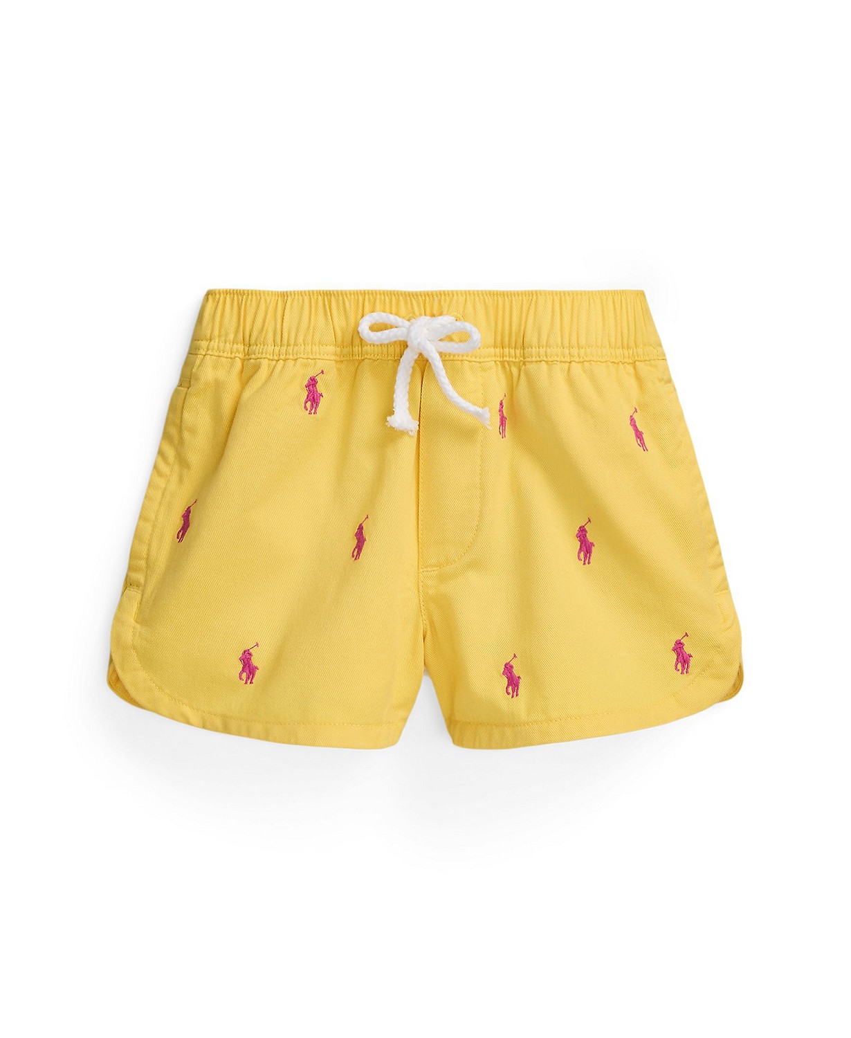 Toddler and Little Girls Polo Pony Cotton Twill Shorts
