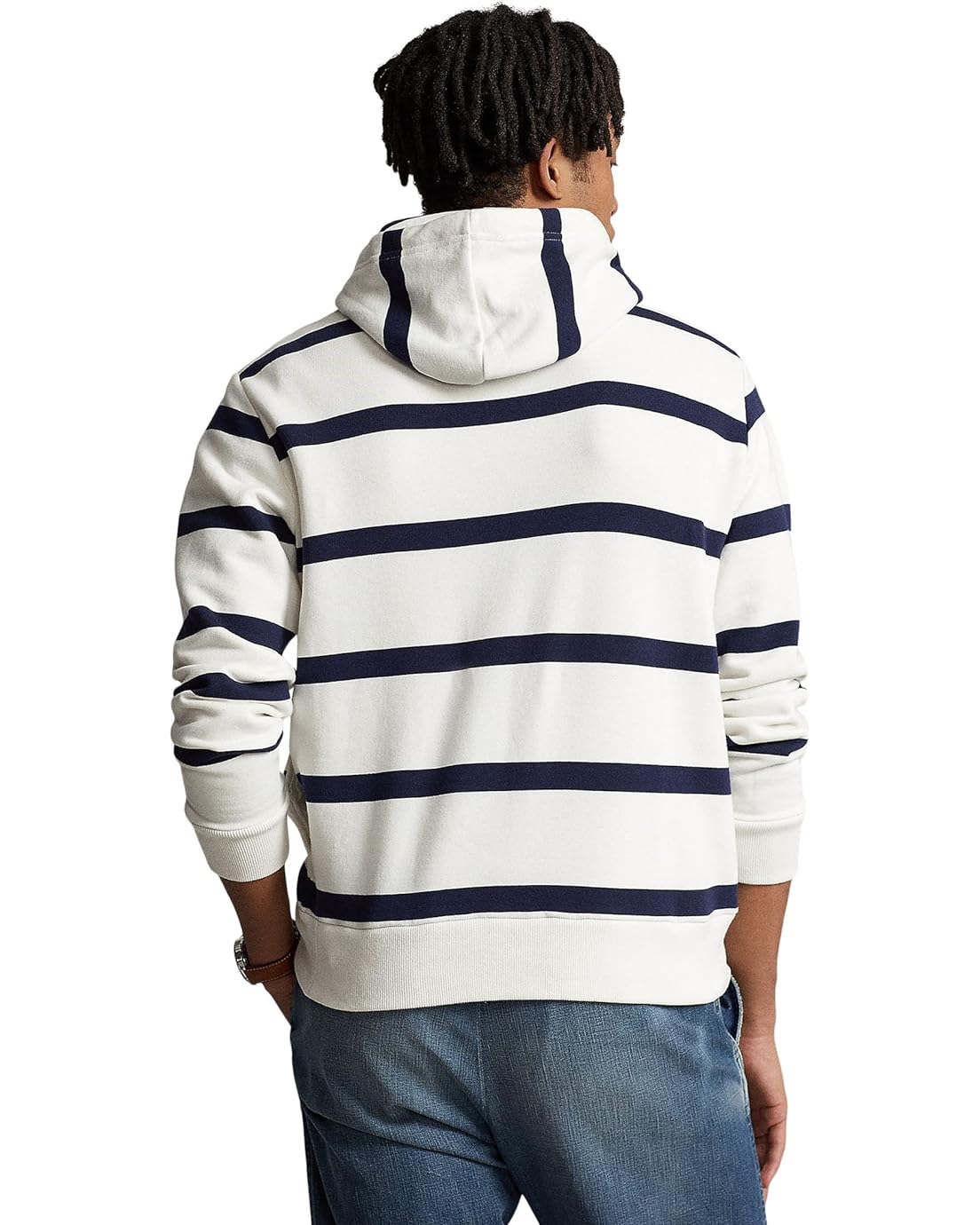 폴로 랄프로렌 Polo Ralph Lauren Logo Striped Fleece Hoodie